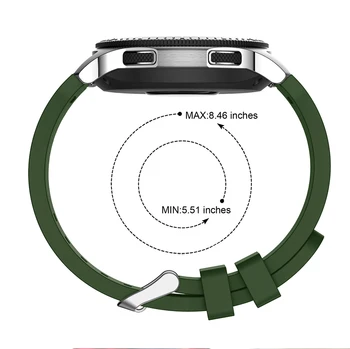 За Huawei Honor magic Watch 2 42 мм и 46 мм Силикон Каишка 20 мм и 22 мм Спортен Гривна Каишка За Часовник Samsung Galaxy Watch 42 мм и 46 мм 3