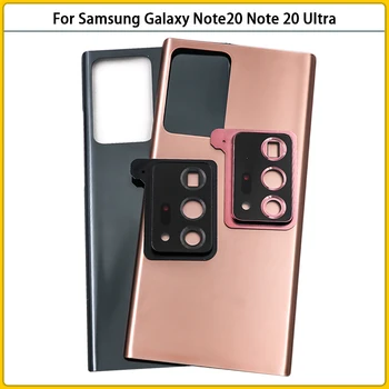 10 Бр. За Samsung Galaxy Note20/Note 20 Ultra N980 Задната Част На Кутията На Батерията Задната Врата Стъклен Панел На Корпуса Корпус Помещение Стъклен Обектив 3