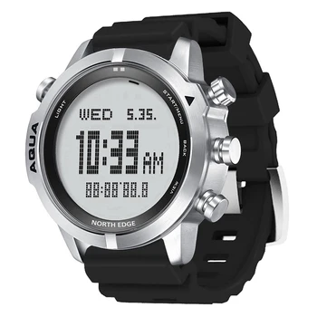 NORTH EDGE Мъжки Професионални Смарт часовник за гмуркане /Scuba плуване 50 м Алтиметър, Компас Цифров часовник Цифров часовник за гмуркане 4