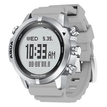 NORTH EDGE Мъжки Професионални Смарт часовник за гмуркане /Scuba плуване 50 м Алтиметър, Компас Цифров часовник Цифров часовник за гмуркане 5