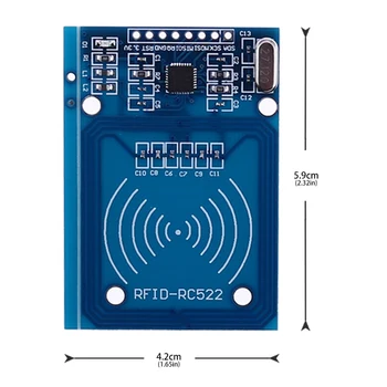 Високо Качество на MFRC-522 RC-522 RC522 Антена RFID IC Безжичен Модул За Arduino IC КЛЮЧ SPI Писател Четец IC Карта за Безконтактно Модул 5