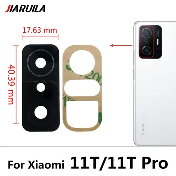 100 бр./лот, Стъклена леща задната камера с лепило за Xiaomi Mi 8 9 9T 10 10T 11 11T Lite Pro 5G /Mi Note 10 Pro Lite 5